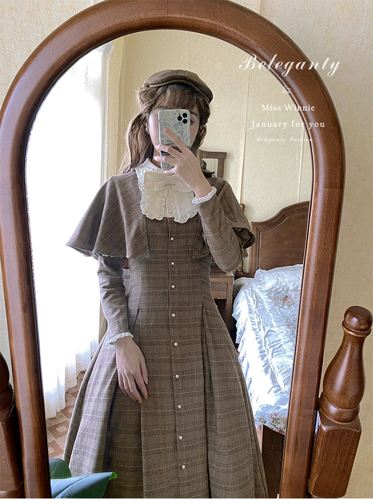 Miss Winnie マント付きワンピース