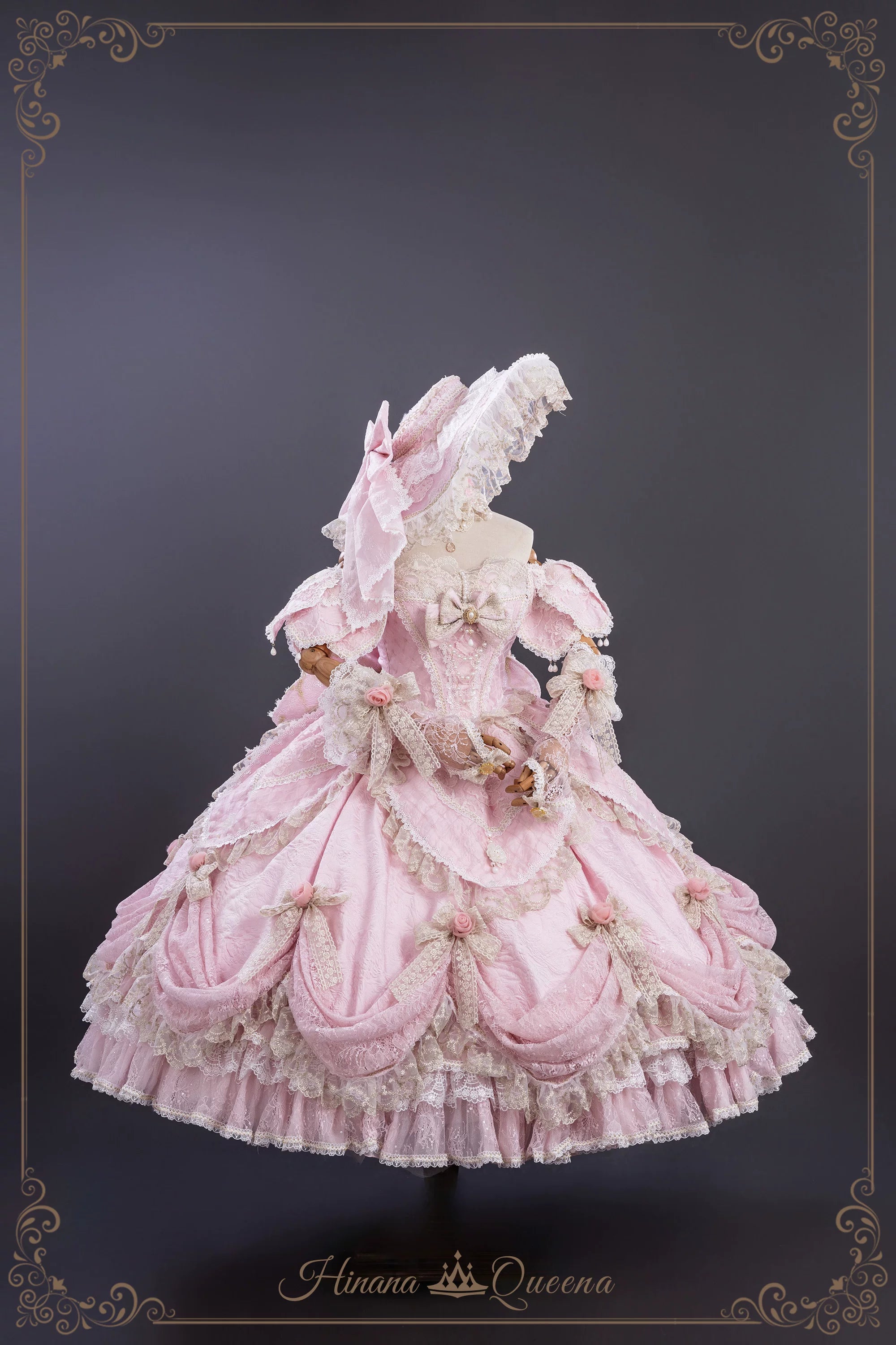 【受注予約9/16まで】With Bell プリンセスドレス ショート丈・ピンク