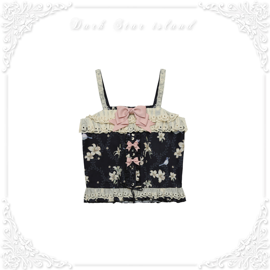 Lily and Wind Classical Print Skirt and Top
