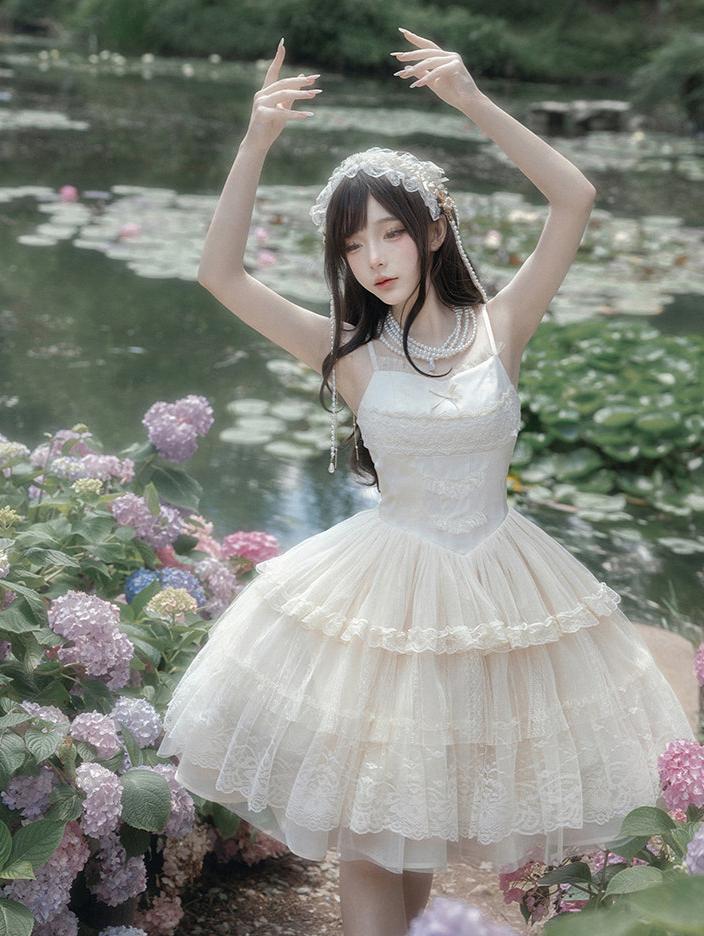 Forest Fairy Design Lace Jumper Skirt