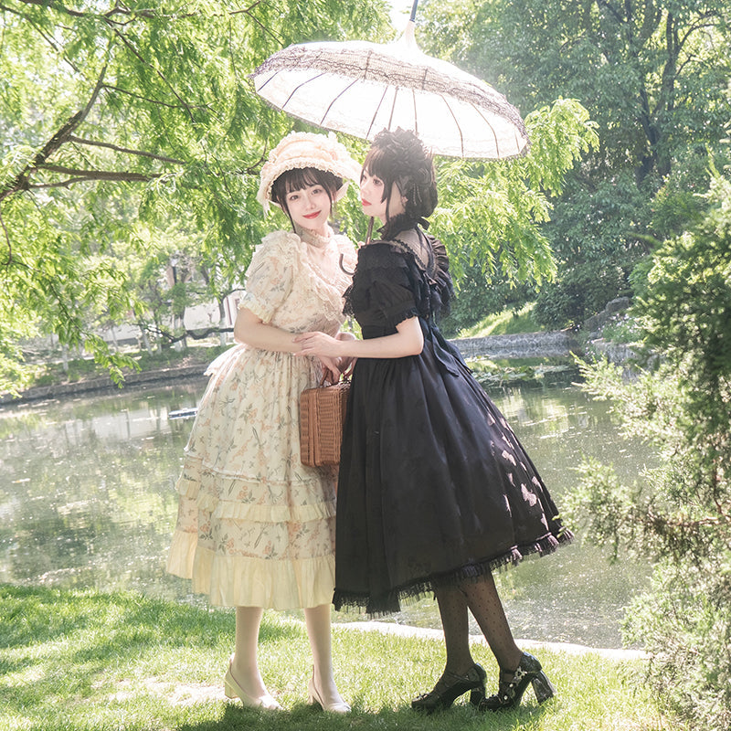 Cherry pattern Edward short-sleeved dress