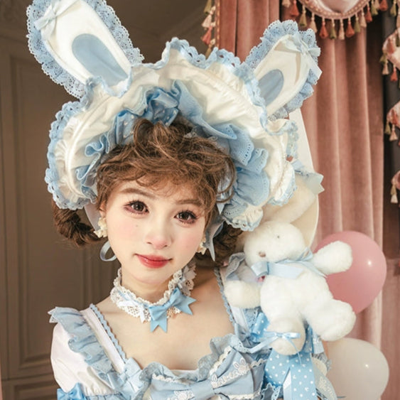 同時購入のみ【受注予約6/11まで】Bow Rabbit ボンネット