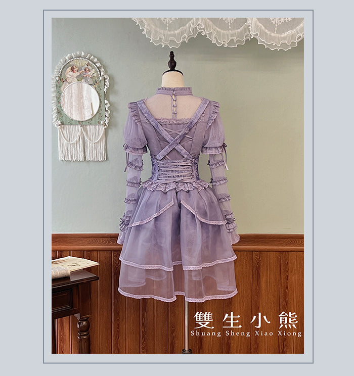 【受注予約4/28まで】Camellia Dream ヴェール付サスペンダーショートパンツ