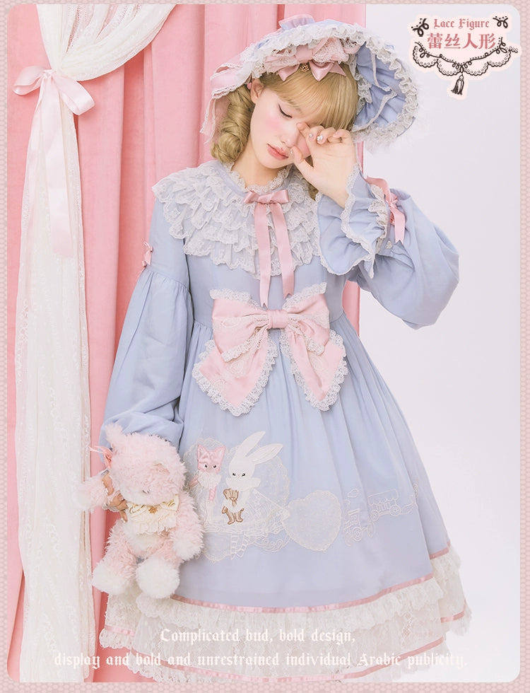 【受注予約12/18まで】Lace Figure アップリケワンピース