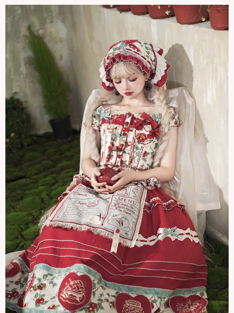 [Sale period has ended] Apple Paradise Tops &amp; Skirt Set/Long Length