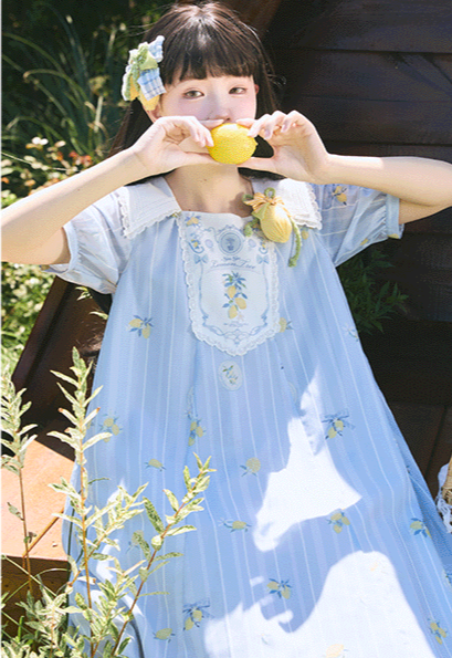 [Sales period ended] Lemon Tree Sailor Collar Dress