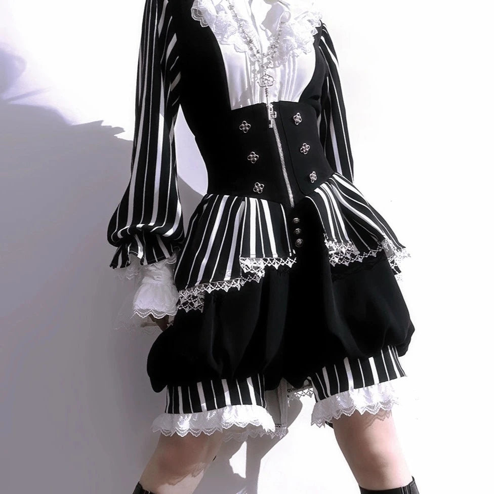 【予約販売】Marvelous Trick 皇子系ストライプショートパンツ