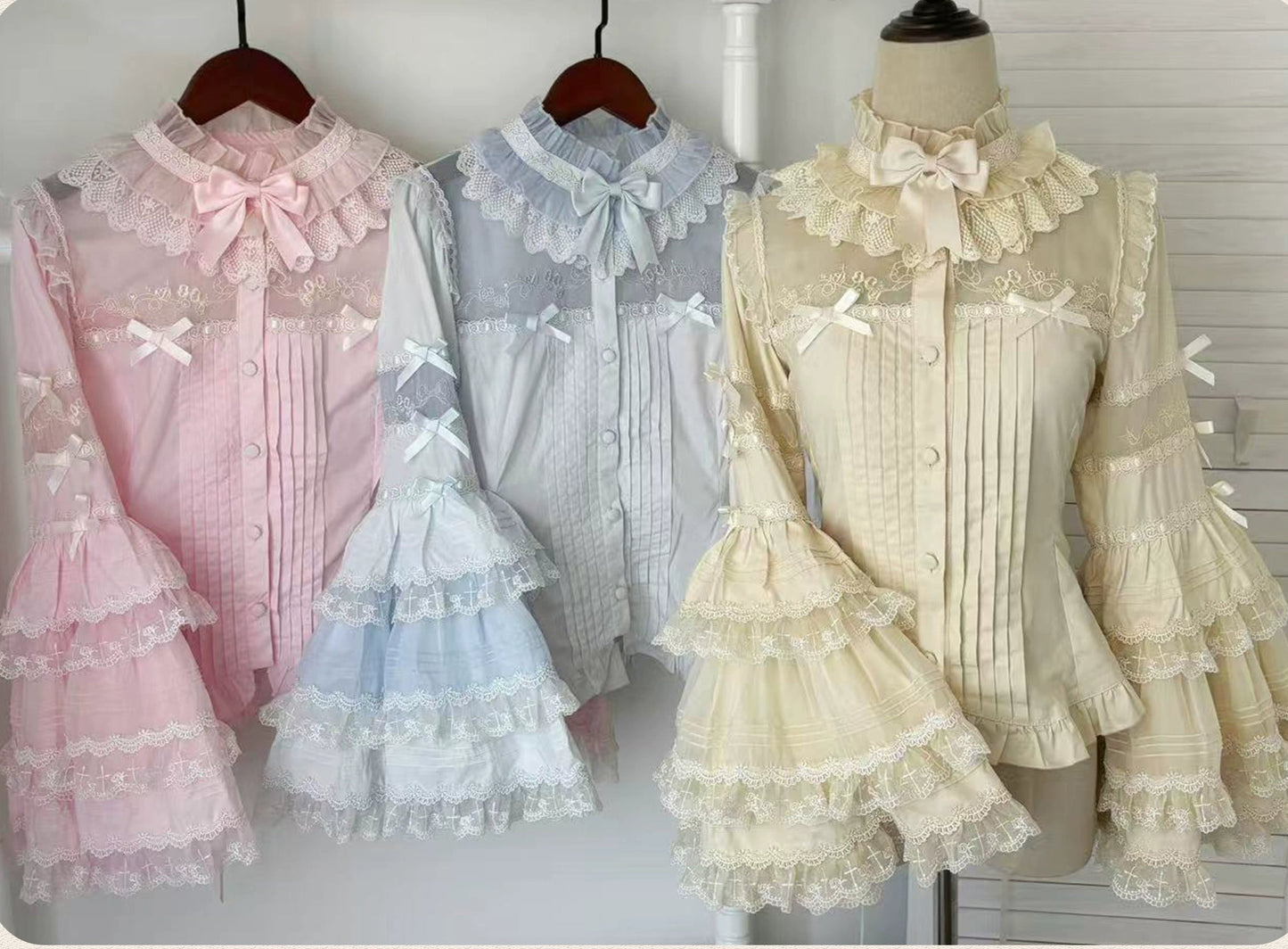 【受注予約10/15まで】Hybrid Doll Moon Island2.0 スタンドカラーブラウス