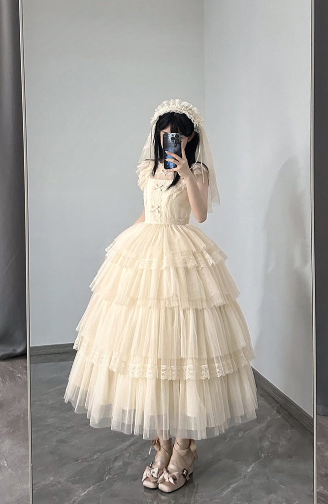 [Pre-order] Forest Fairy 4-tiered ruffle dress