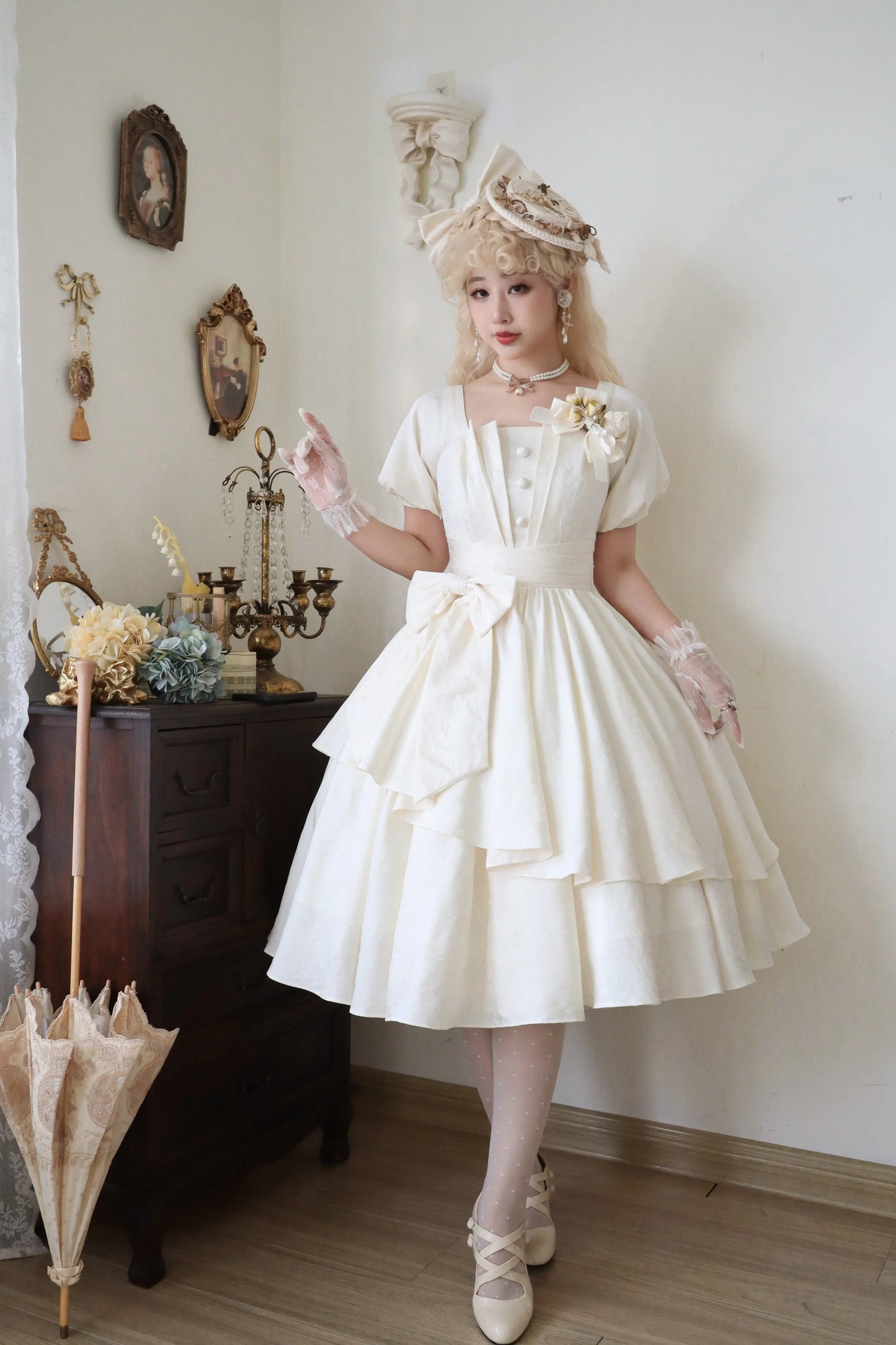 [Sale period ended] Cosette's Dream jacquard dress