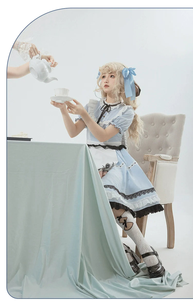 EAT ME Bunny ears Alice short sleeve dress