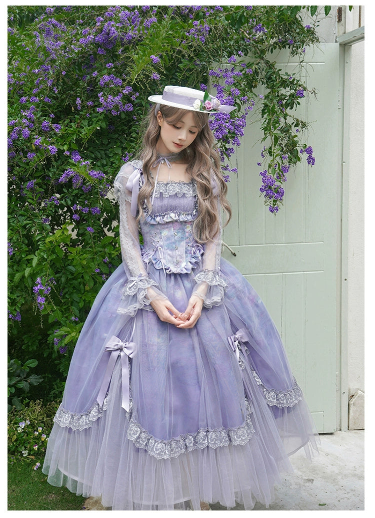 【予約販売】Wisteria in the Mist シアーワンピース