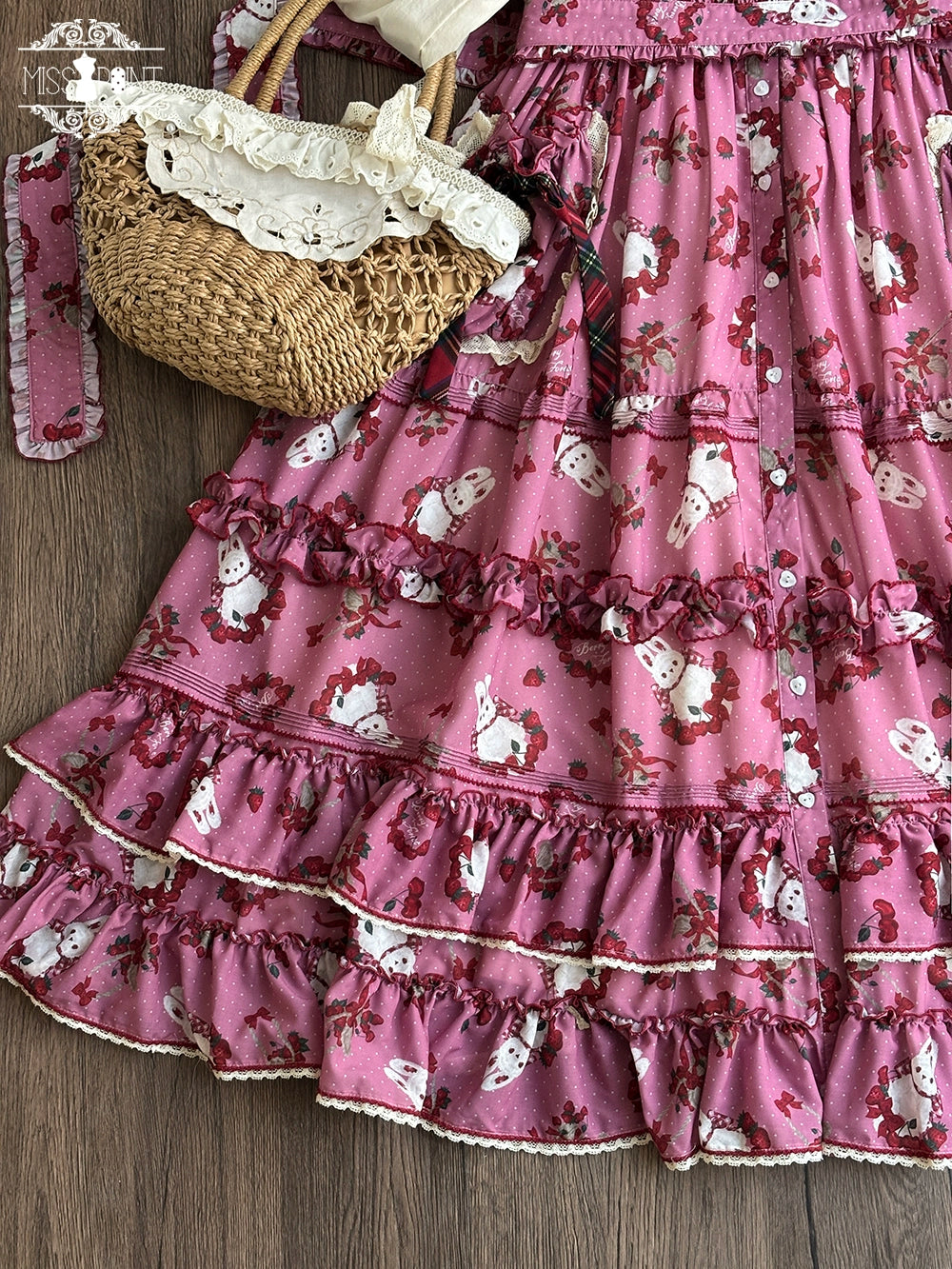 【予約販売】Sweet Berry Rabbit ジャンパースカート