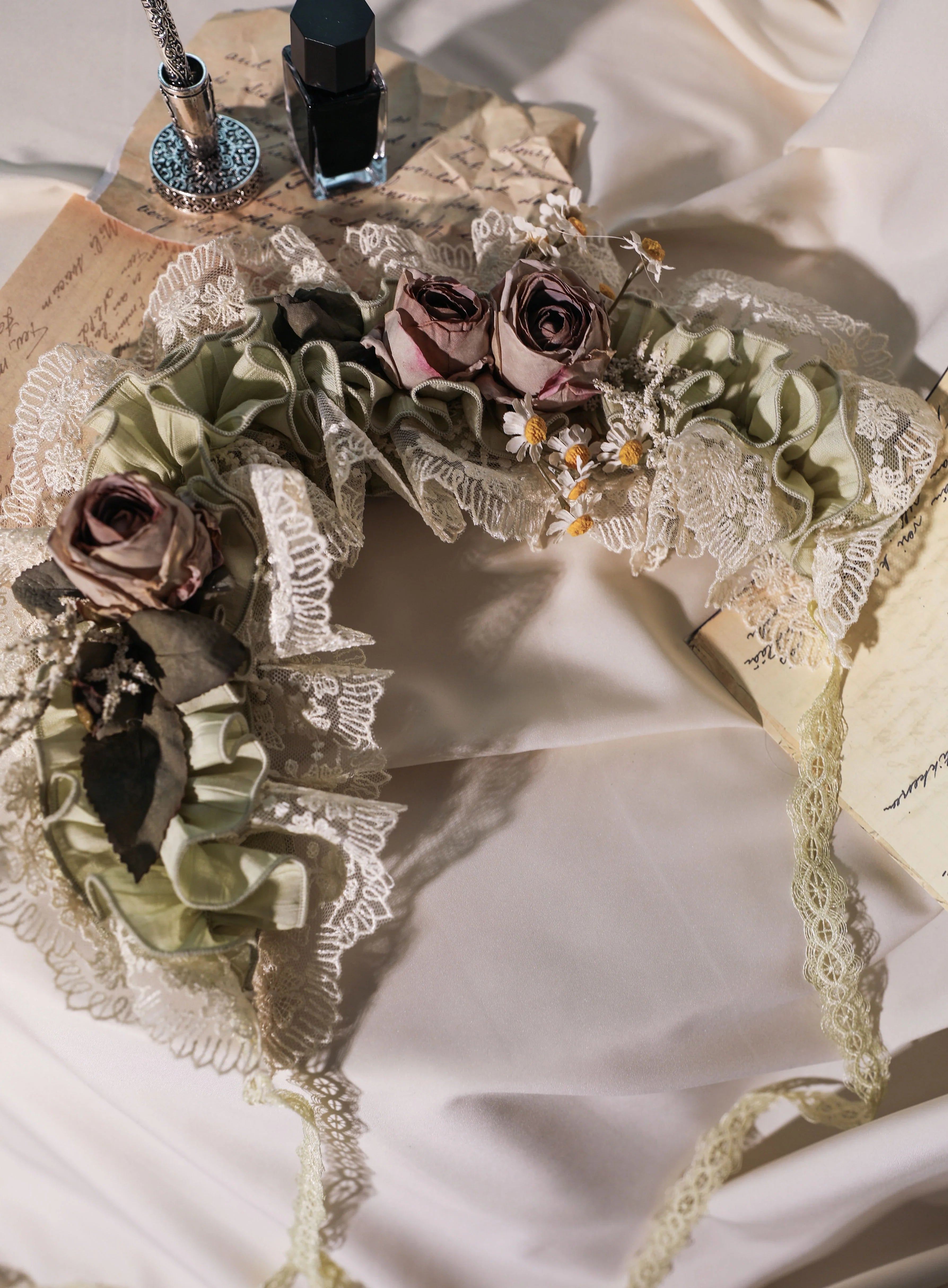 [Only available when purchased together] Fourteen-line poems Head dresses, hats, cloth belts, corsages and other accessories