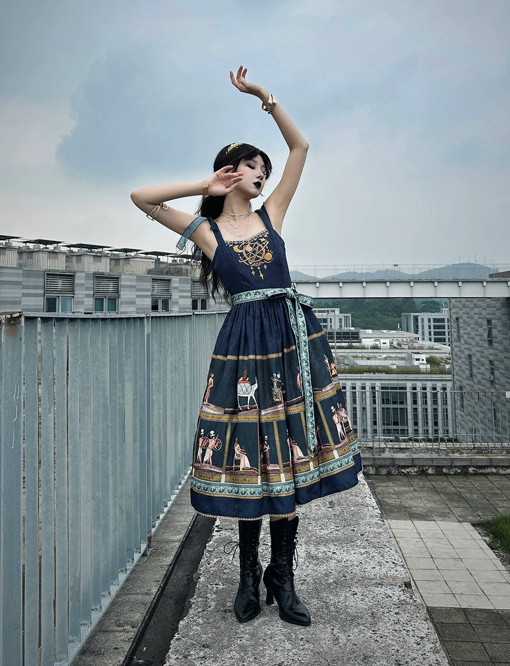 【受注予約6/12まで】Papyrus Story ジャンパースカート