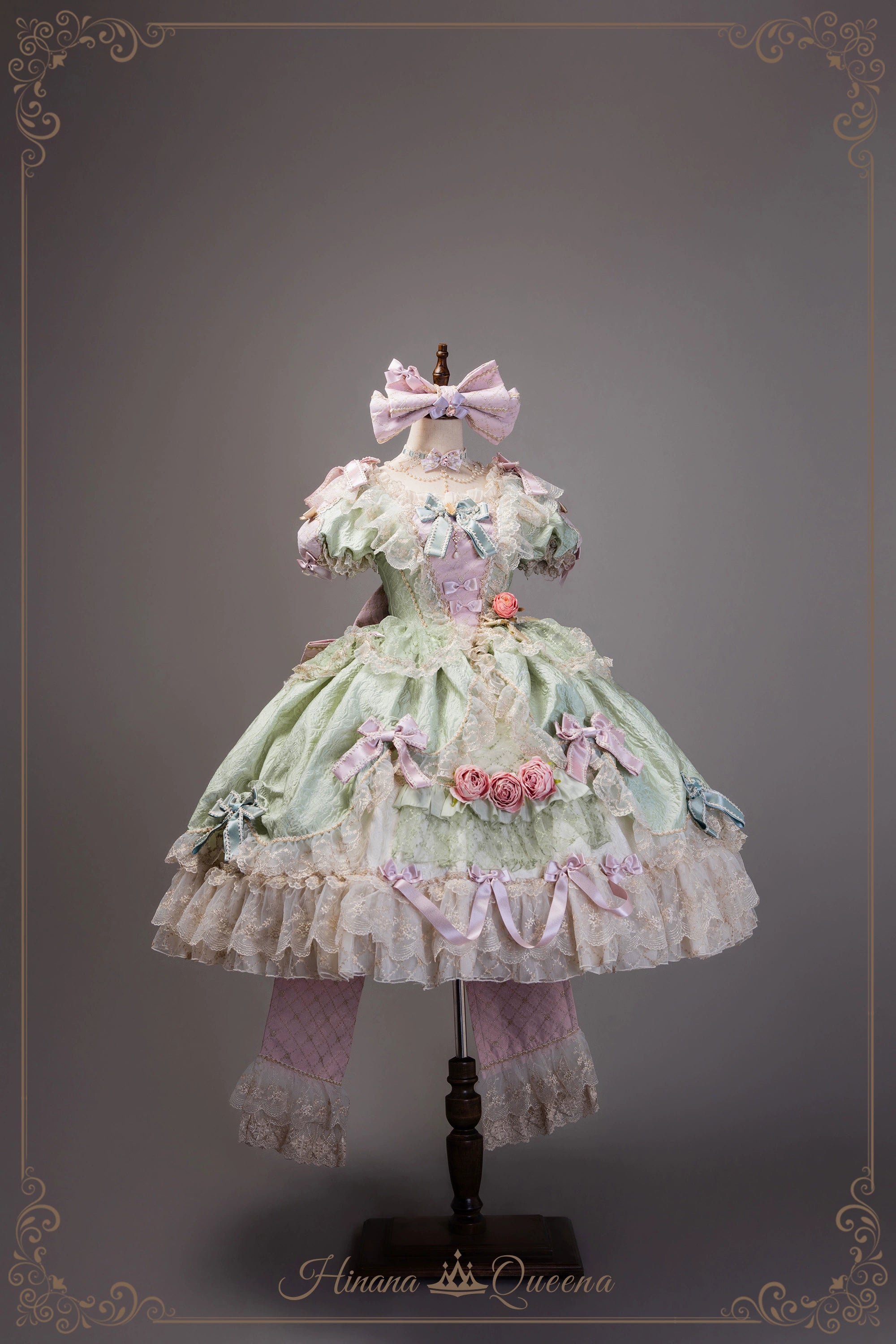Mirror Snow White プリンセススイートドレス・パステルグリーン