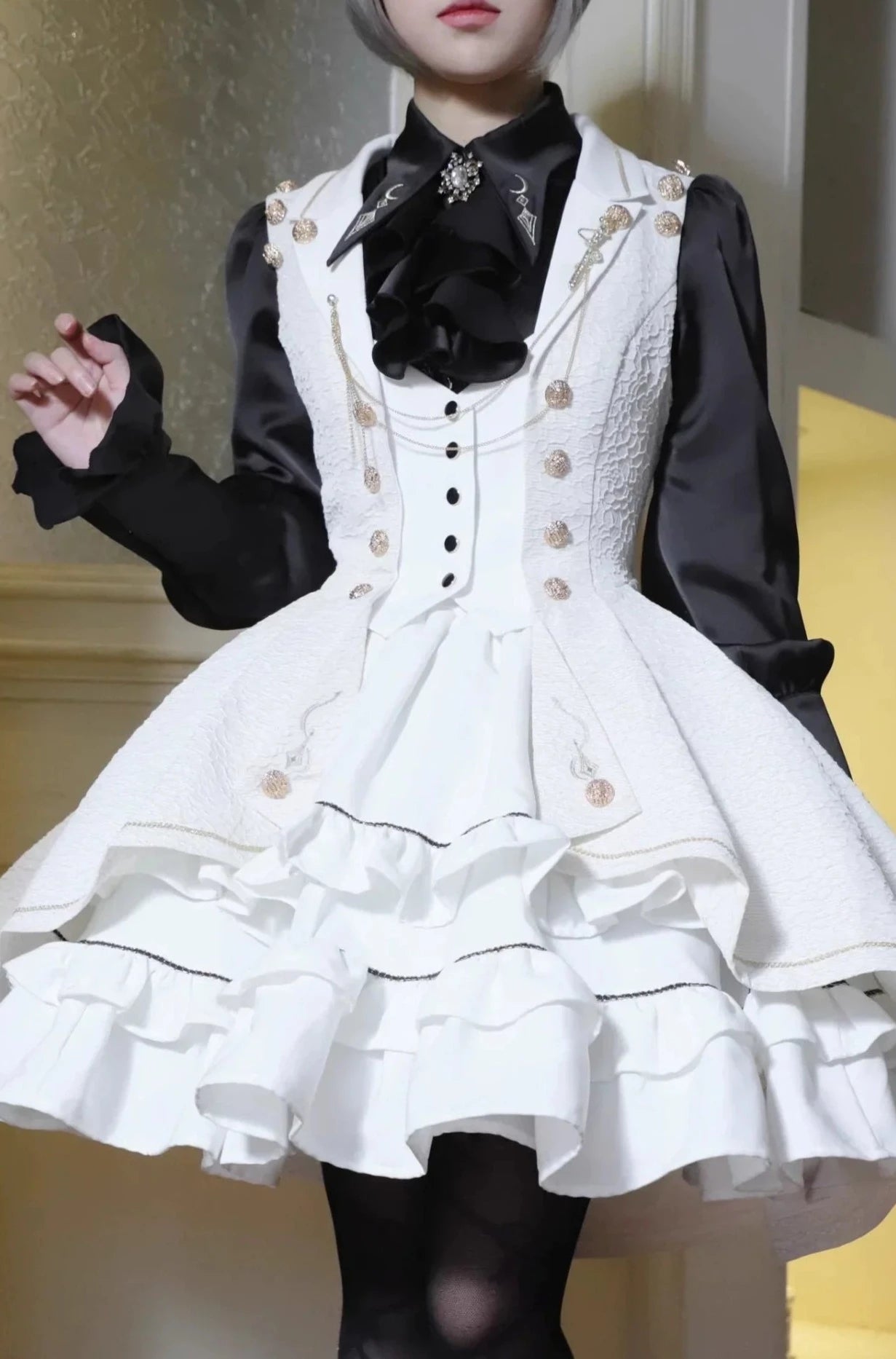 [Resale/Pre-orders until 10/16] Fallen Moon Law Tiered Mini Skirt