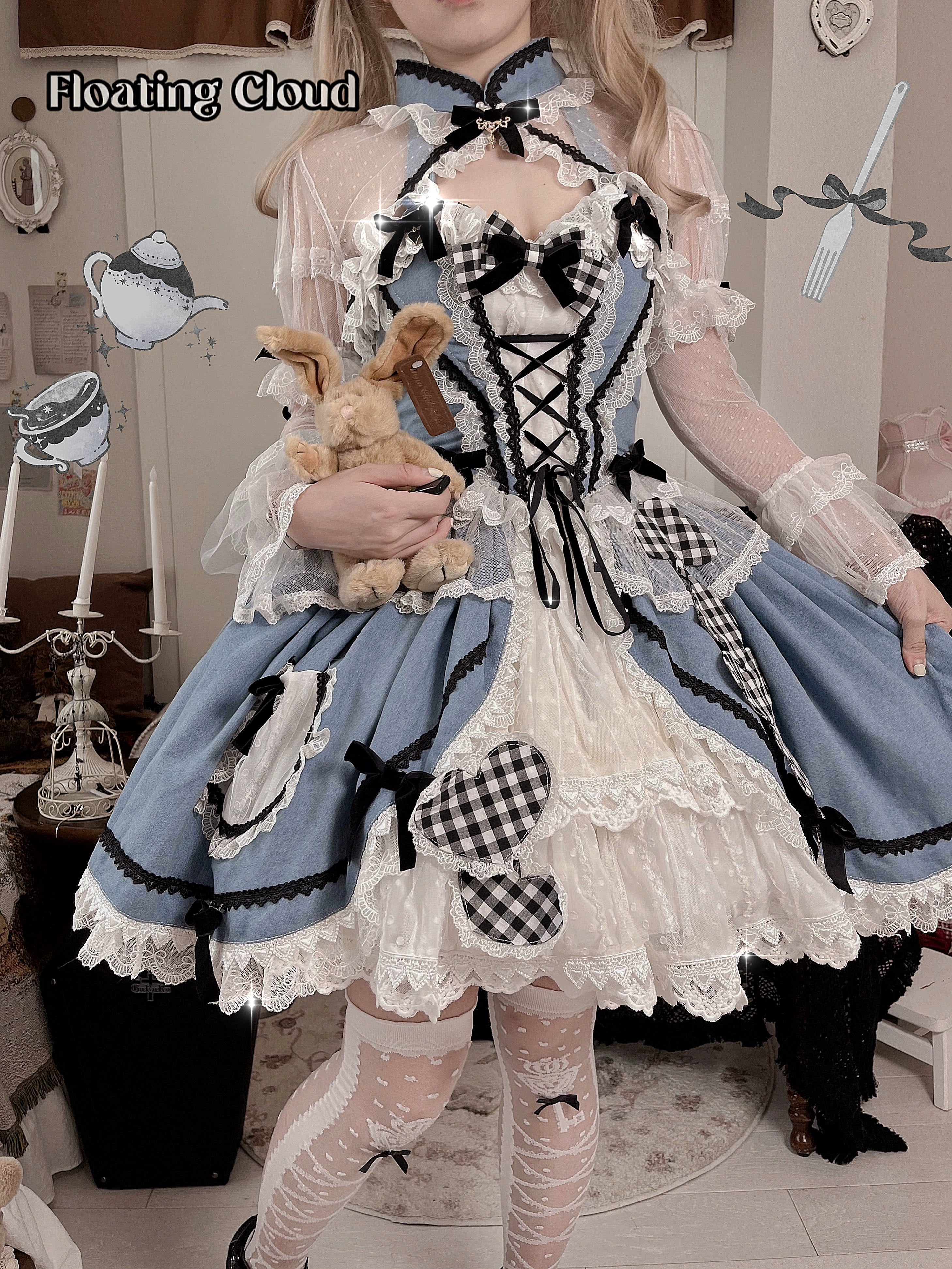 [Sales period ended] Alice in China Heart and Check Set