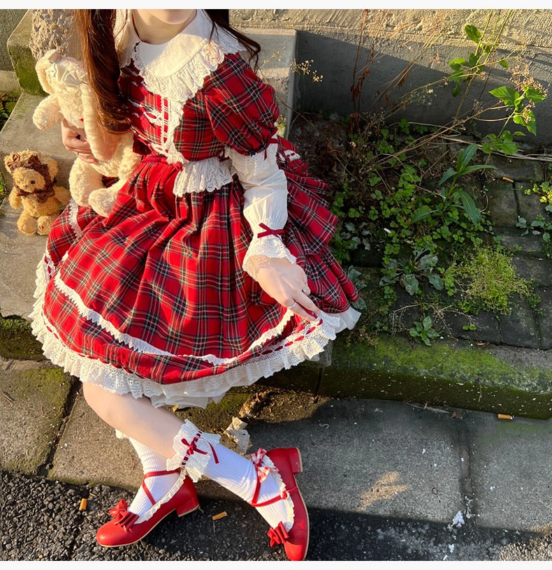 【受注予約5/21まで】Laura's Doll 付け袖付ワンピース・全5色