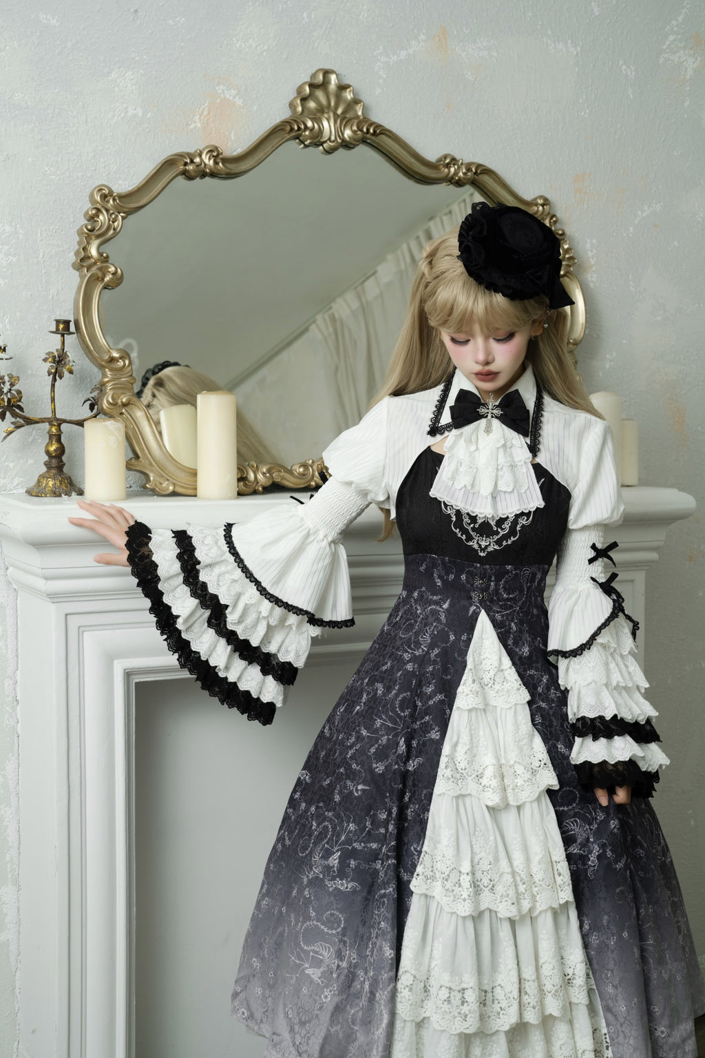 Black Witch Elegant Gothic Lolita Jumper Skirt