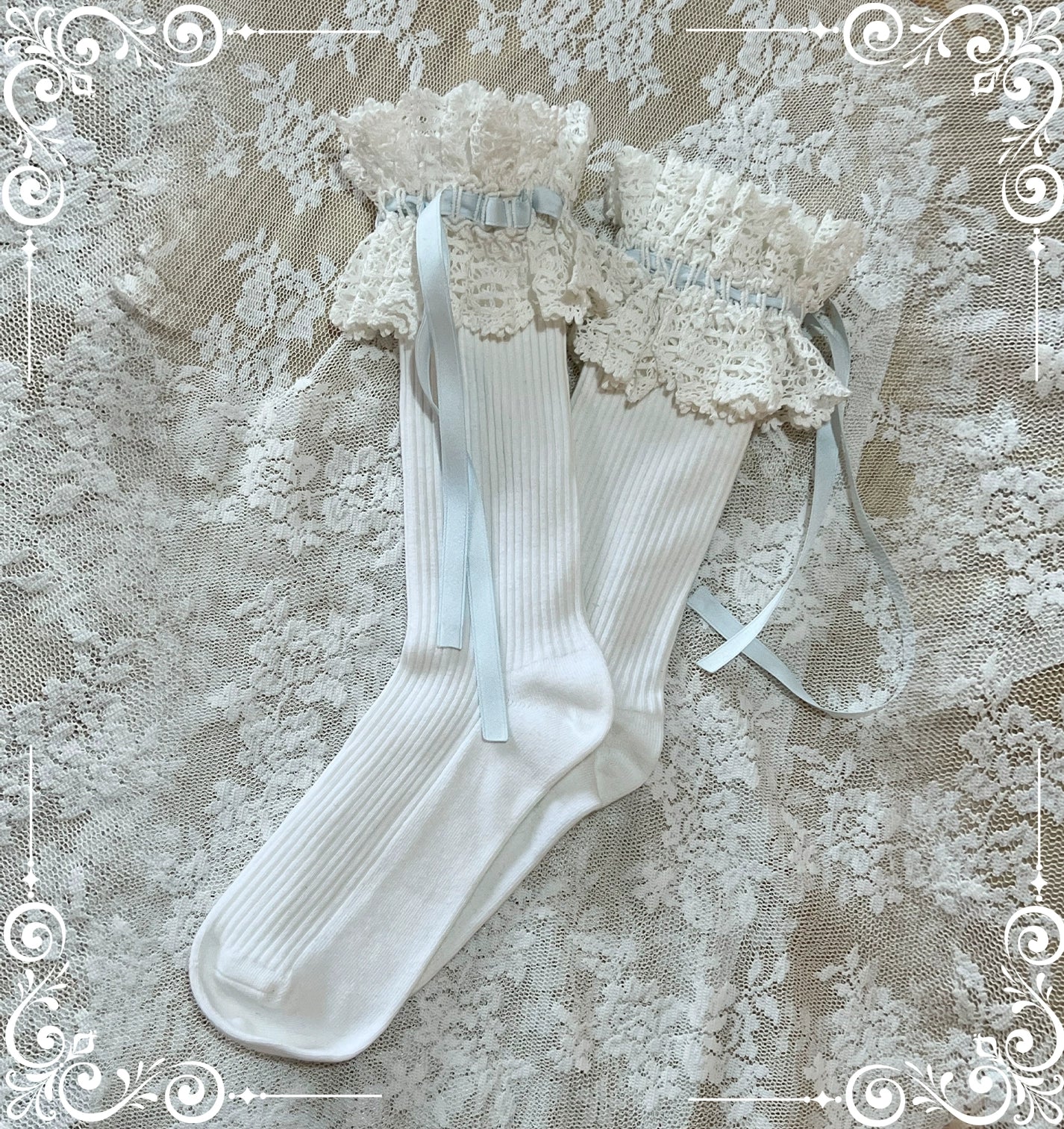 同時購入のみ【受注予約5/21まで】Laura's Doll レースソックス