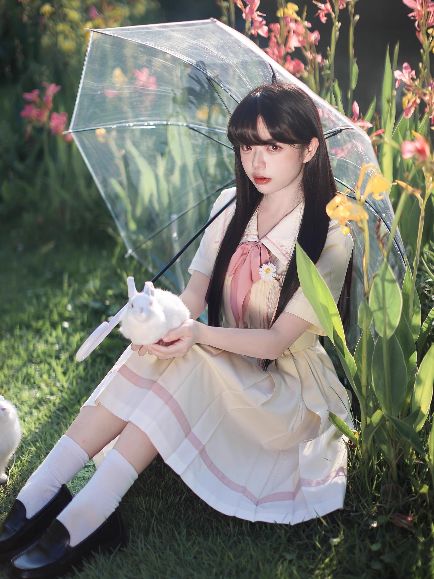 After the Rain カモミールの花咲く制服風ワンピース