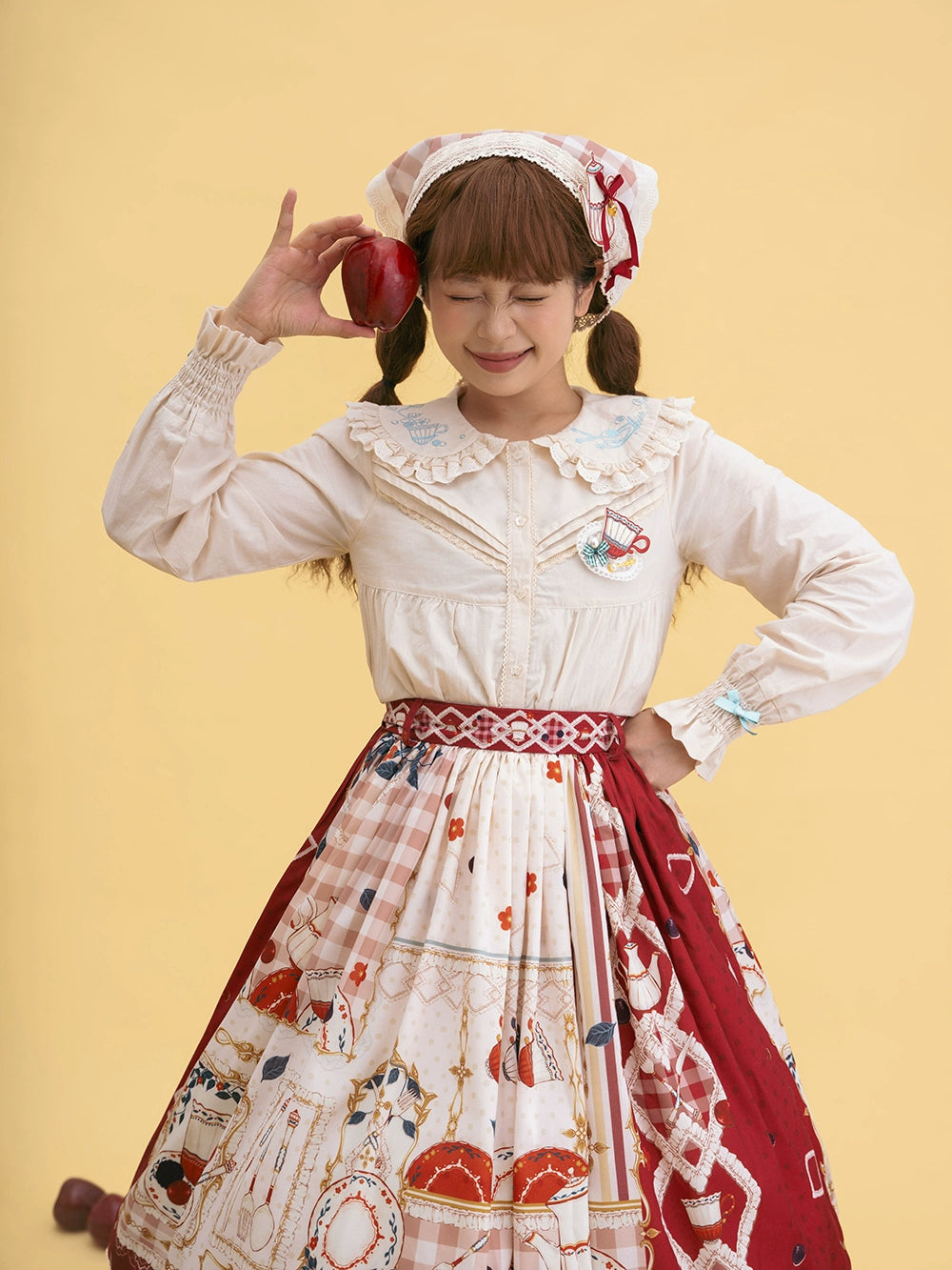 【予約販売】Picnic Tea Party 2wayサロペットスカート