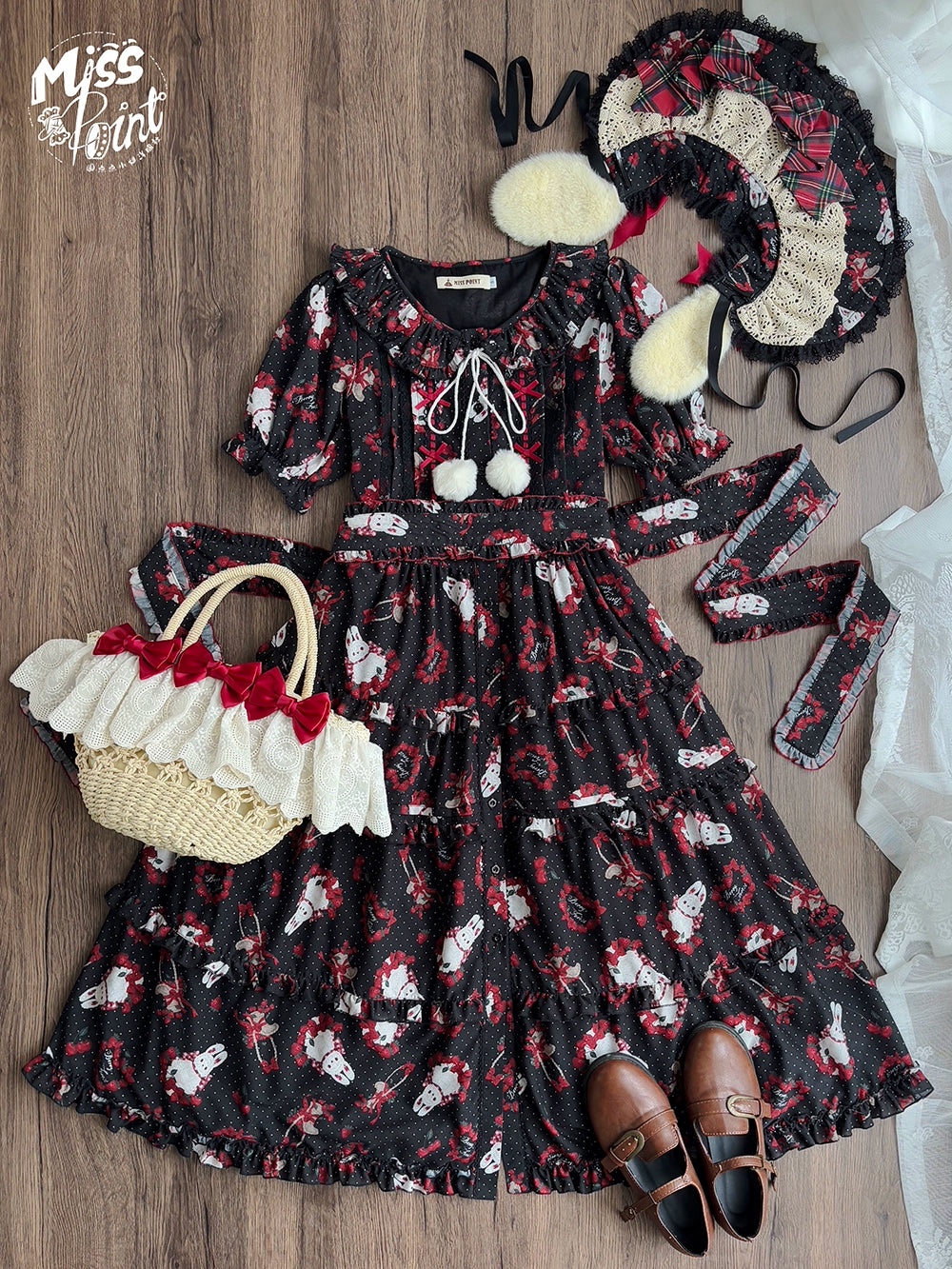 【予約販売】Sweet Berry Rabbit 半袖ワンピース