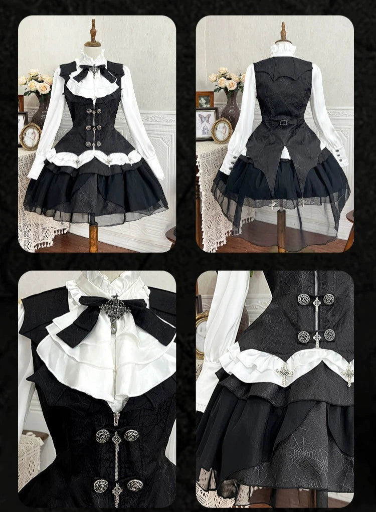 Bloodline Baron Spider Web Skirt 3-Piece Set