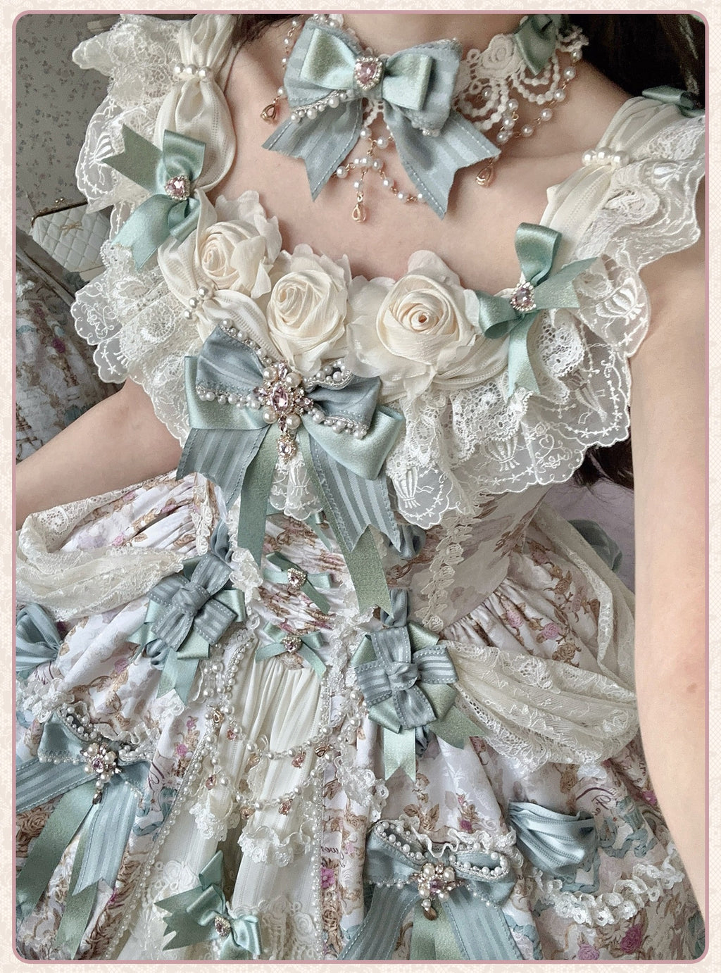 【受注予約6/16まで】Antique Gemstone Fragrance ジャンパースカート4点セット