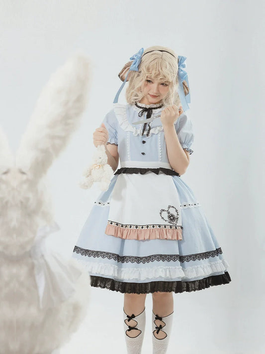 EAT ME Bunny ears Alice short sleeve dress