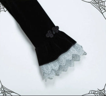 Asymmetrical design long witch dress