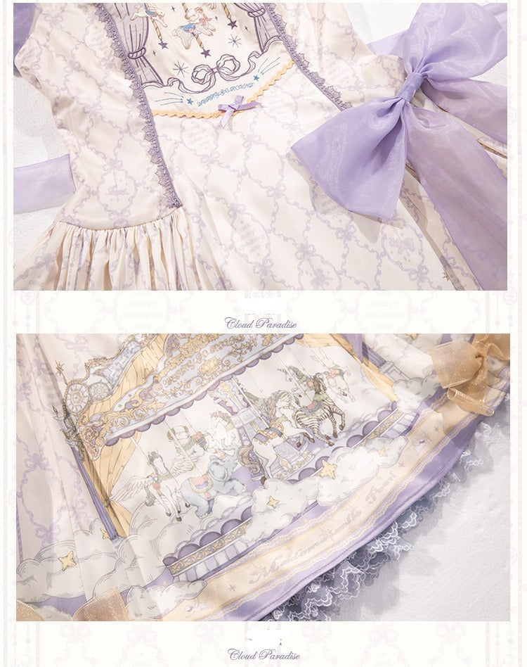 Cloud Paradise Short Sleeve Dress