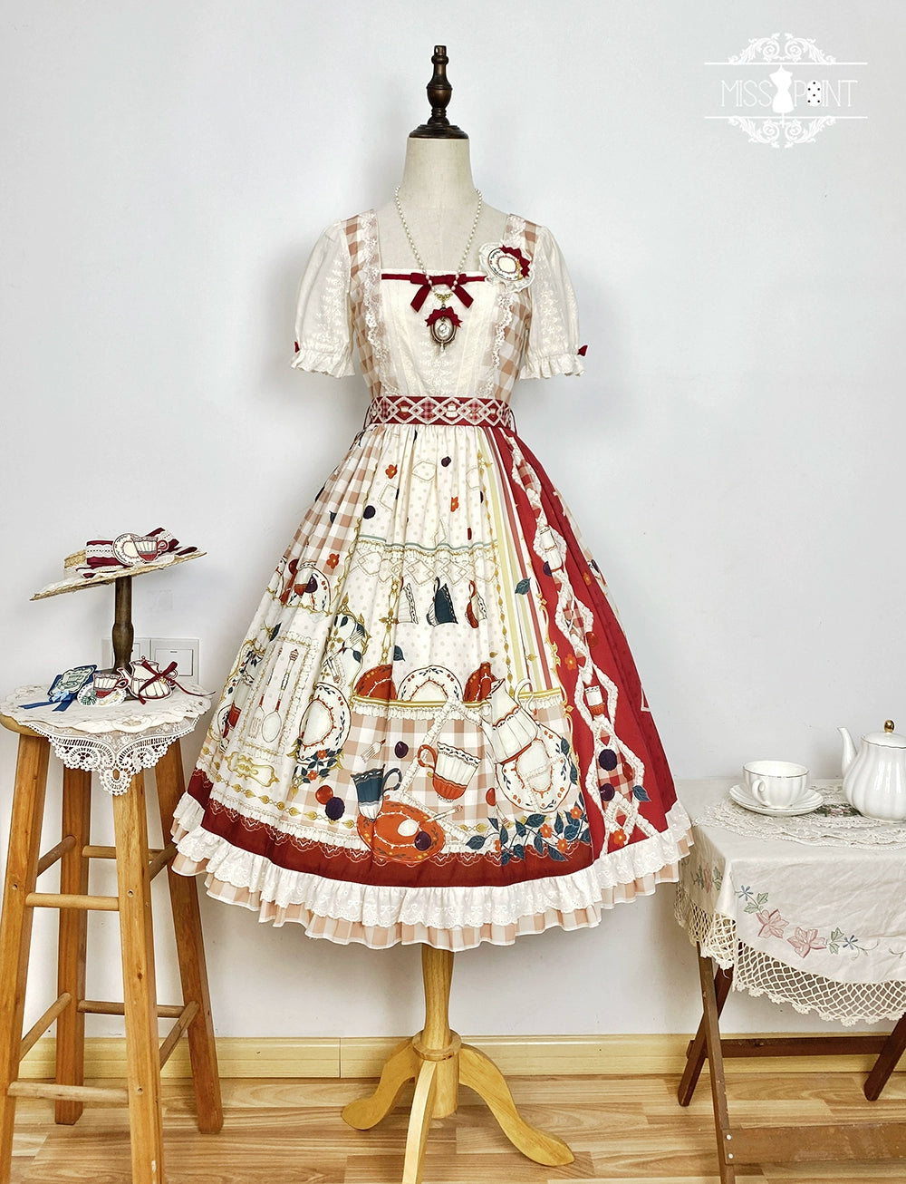 [Pre-order] Picnic Tea Party Square Neck Dress