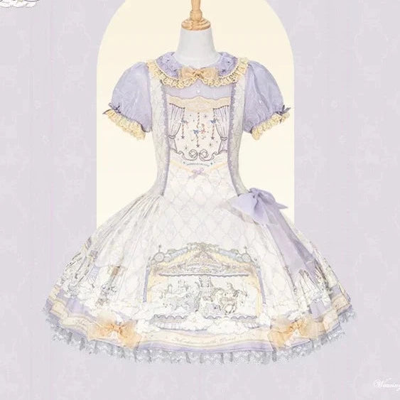 Cloud Paradise Short Sleeve Dress