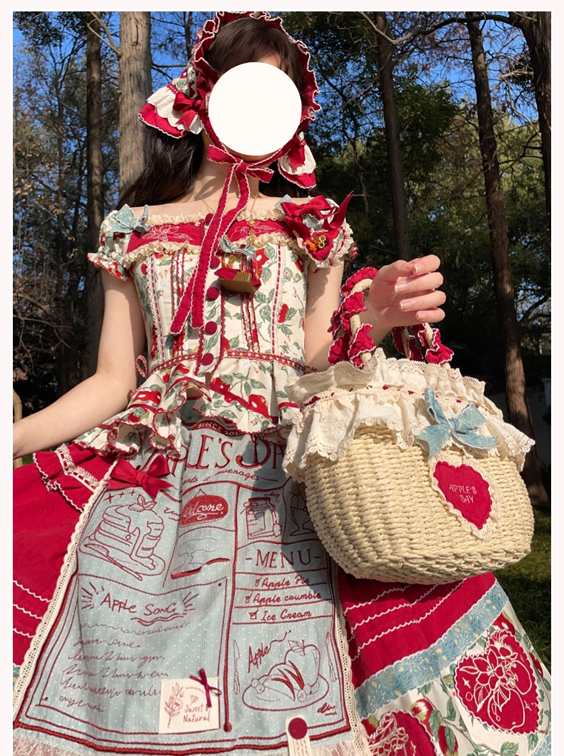 [Sale period has ended] Apple Paradise Tops &amp; Skirt Set/Long Length