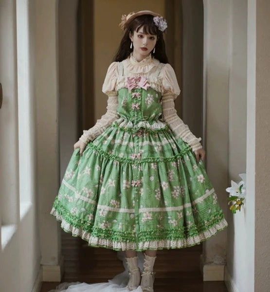 Lily and Wind Classical Print Skirt and Top