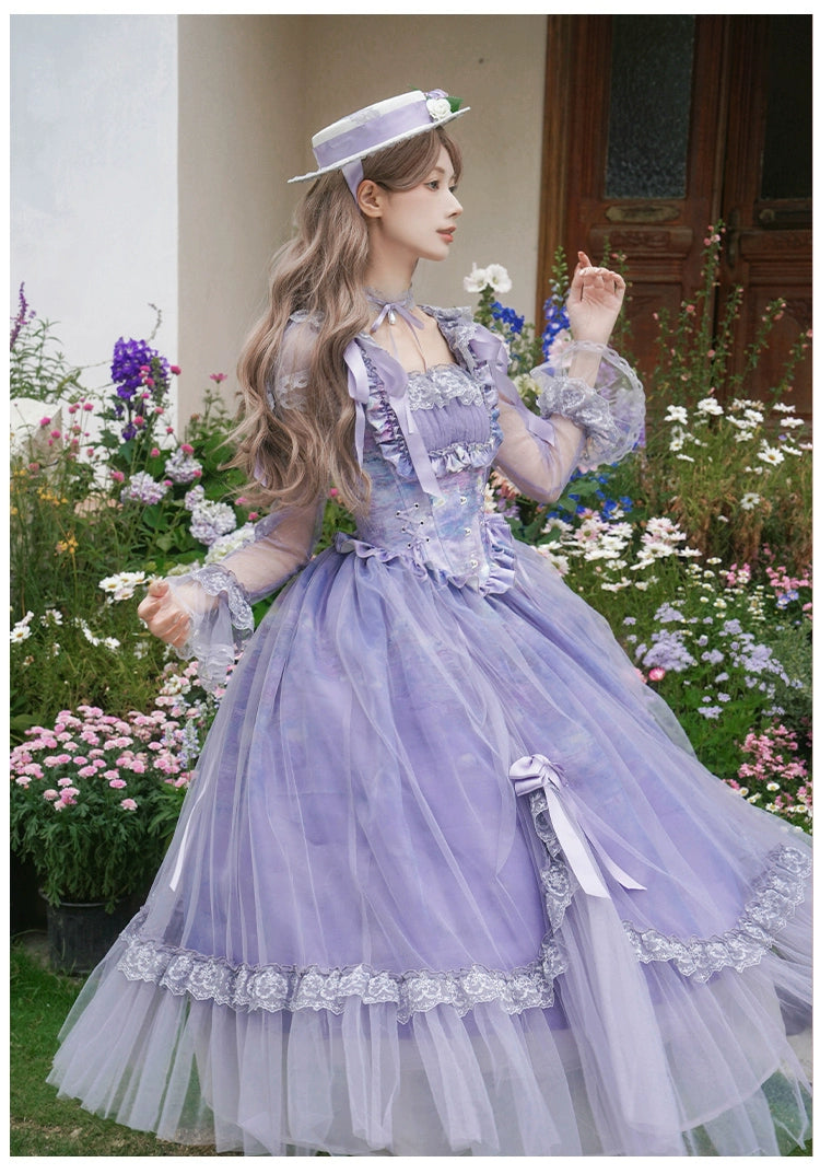 【予約販売】Wisteria in the Mist シアーワンピース