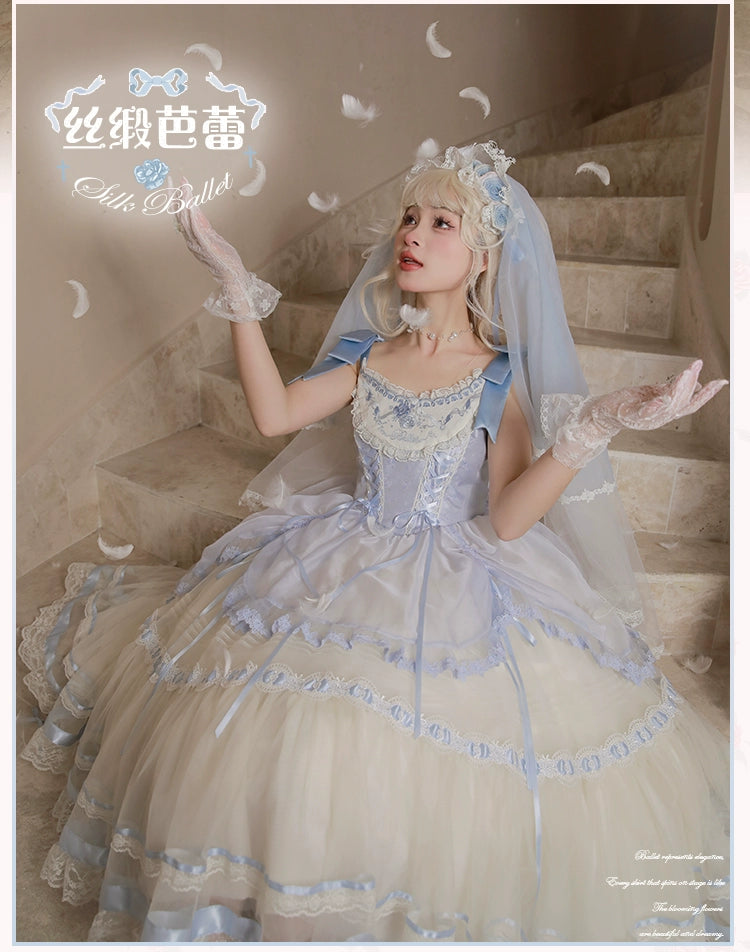 [Pre-orders available until 1/23] Silk Ballet Jumper Skirt - Mid-length