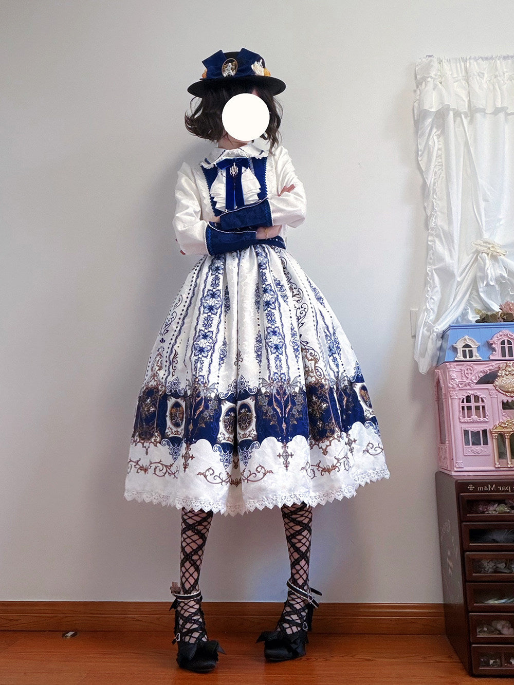 【受注予約1/18まで】Blood Night Lantern Master プリントワンピース・ストレート袖タイプ