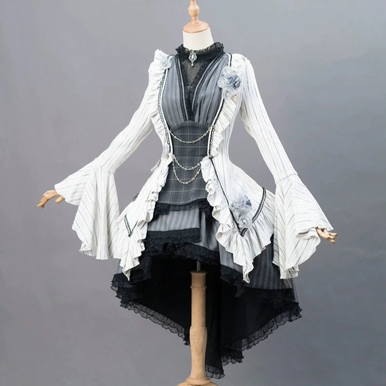 Monotone Camellia ジャンパースカート3点セット