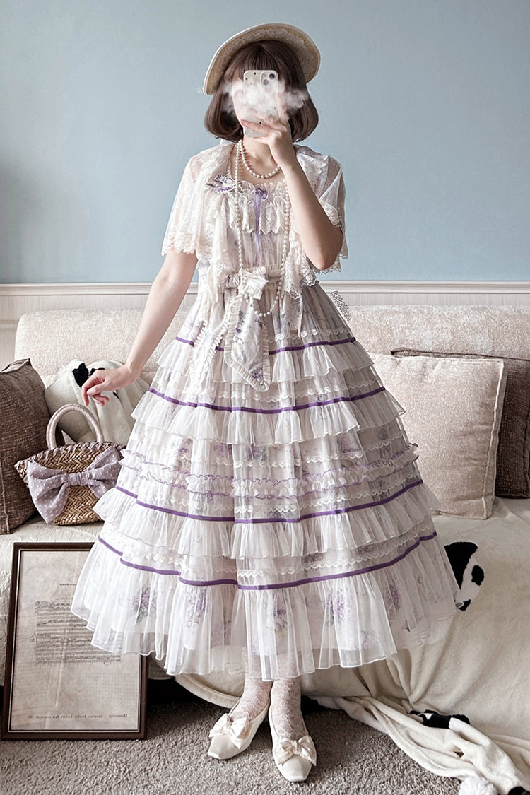 [Pre-orders available until 3/12] The Veil of the Flora Tiered Jumper Skirt