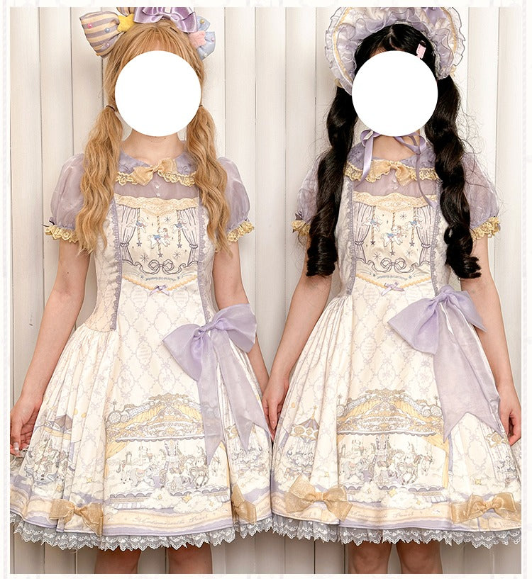 Cloud Paradise Short Sleeve Dress