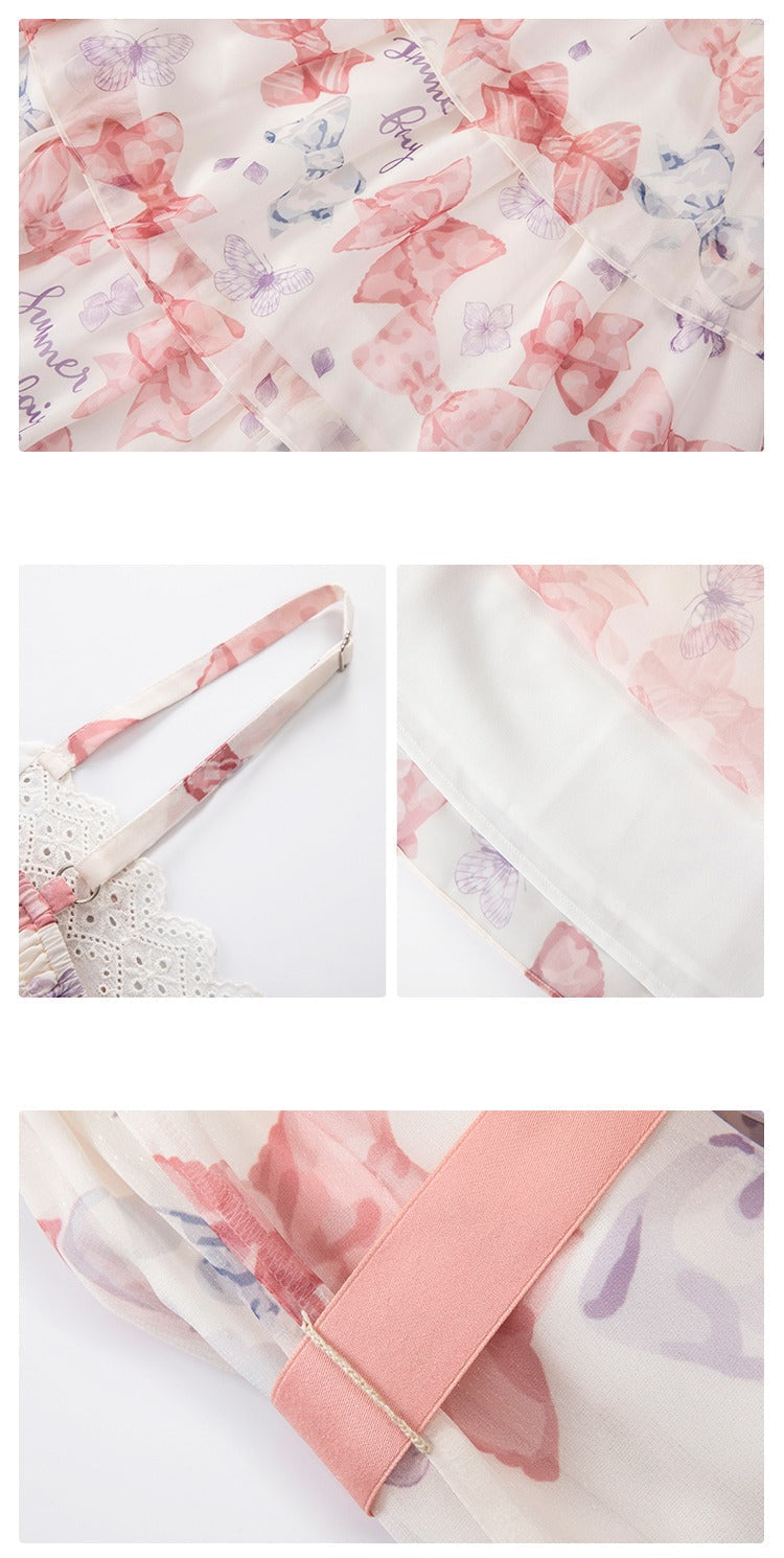 [Pre-orders available until 2/10] Ribbon Eternal Garden long tiered skirt