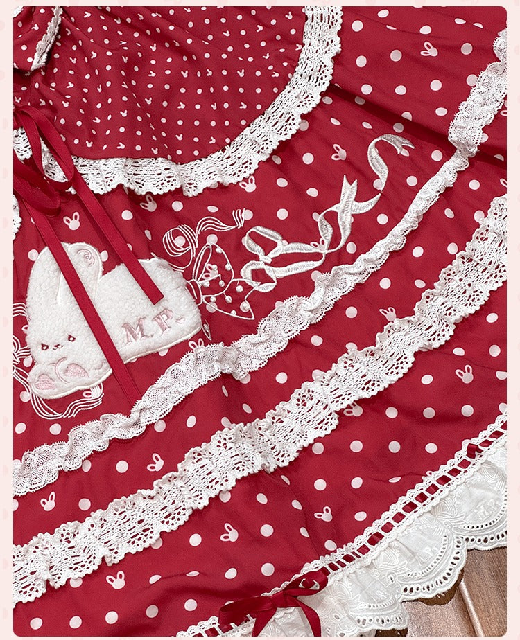 【受注予約6/11まで】Bow Rabbit 水玉ワンピース・全5色