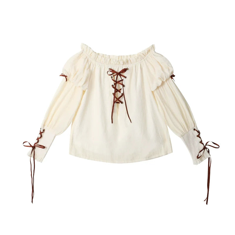 Pirate-style jumper skirt 3-piece set