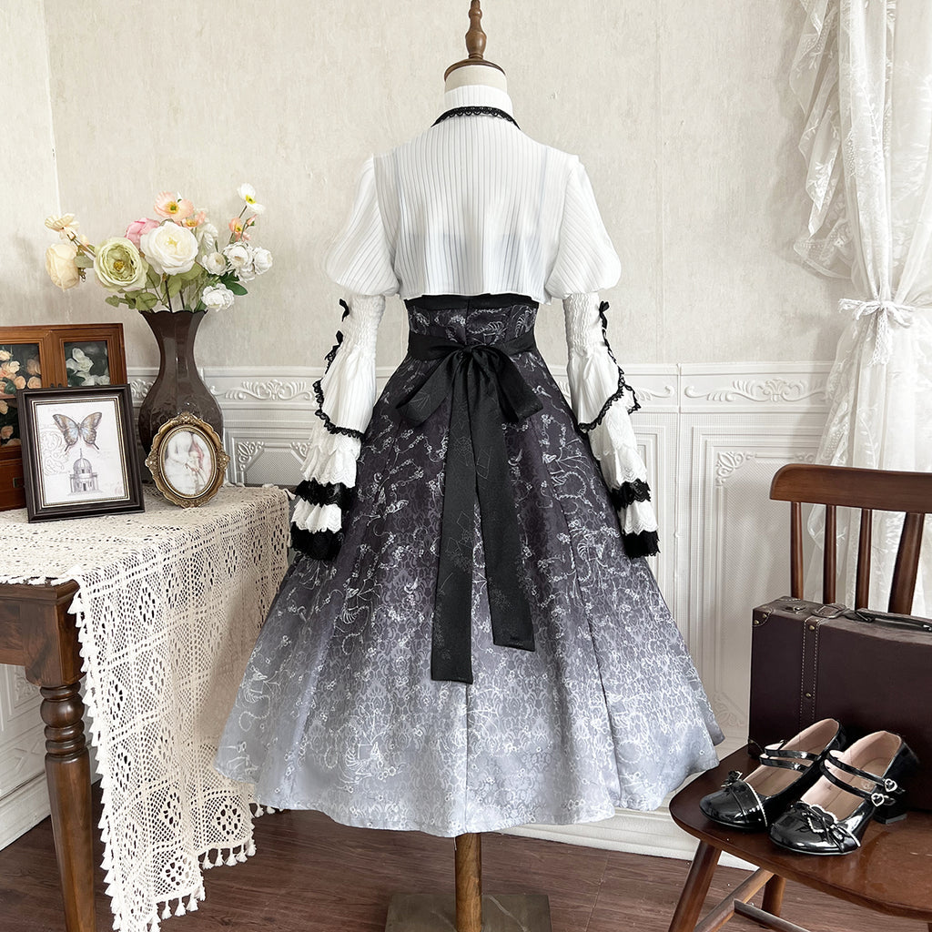 Black Witch Elegant Gothic Lolita Jumper Skirt