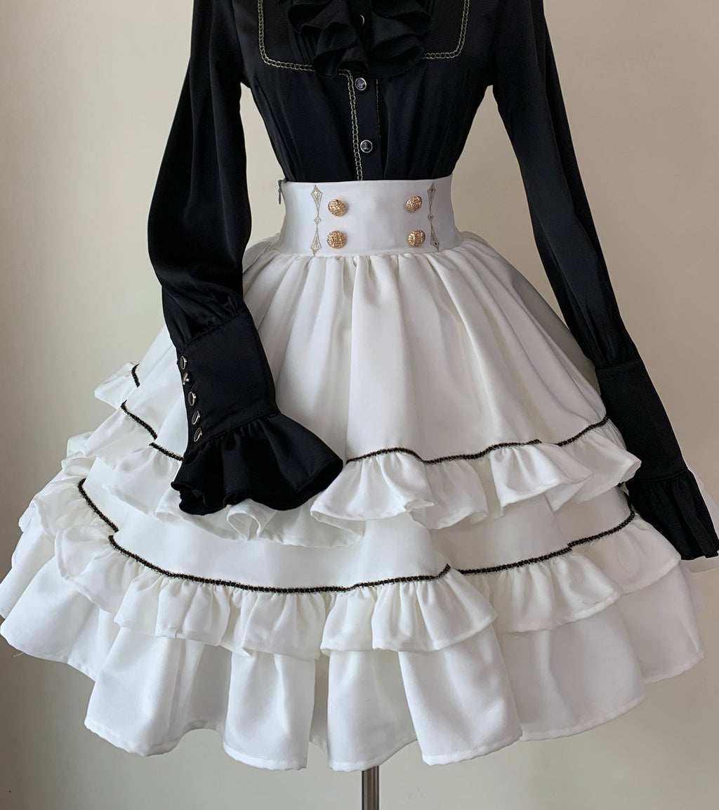 [Resale/Pre-orders until 10/16] Fallen Moon Law Tiered Mini Skirt