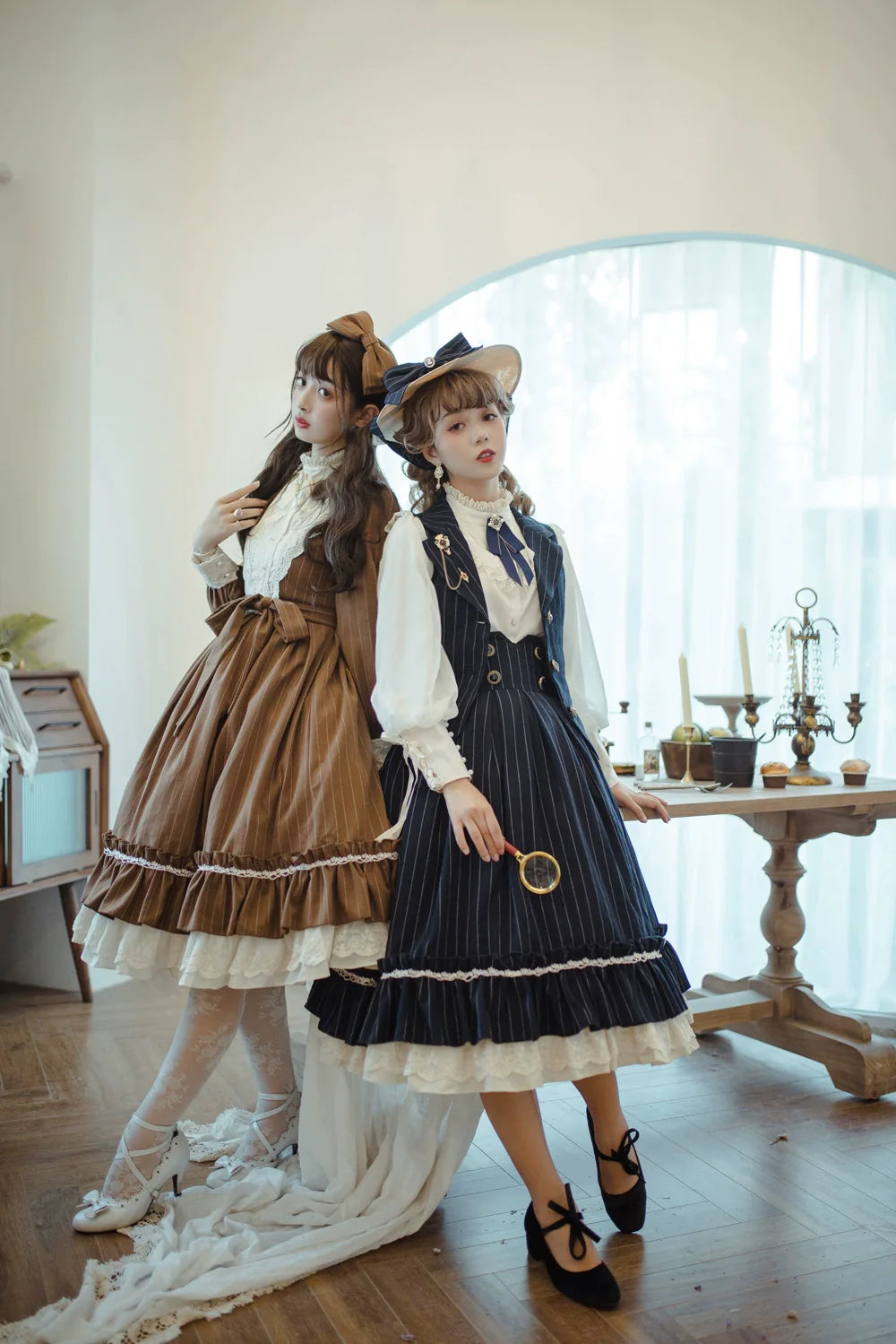 [Pre-order] British Classical Lolita Vertical Striped Vest