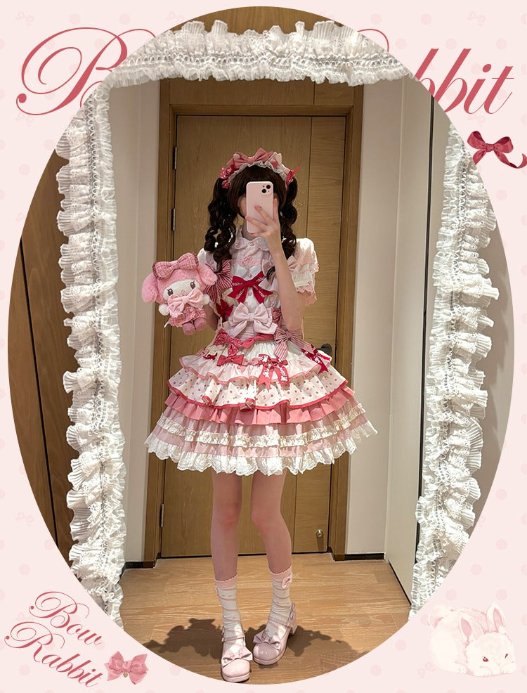 【受注予約6/11まで】Bow Rabbit ティアードスカート